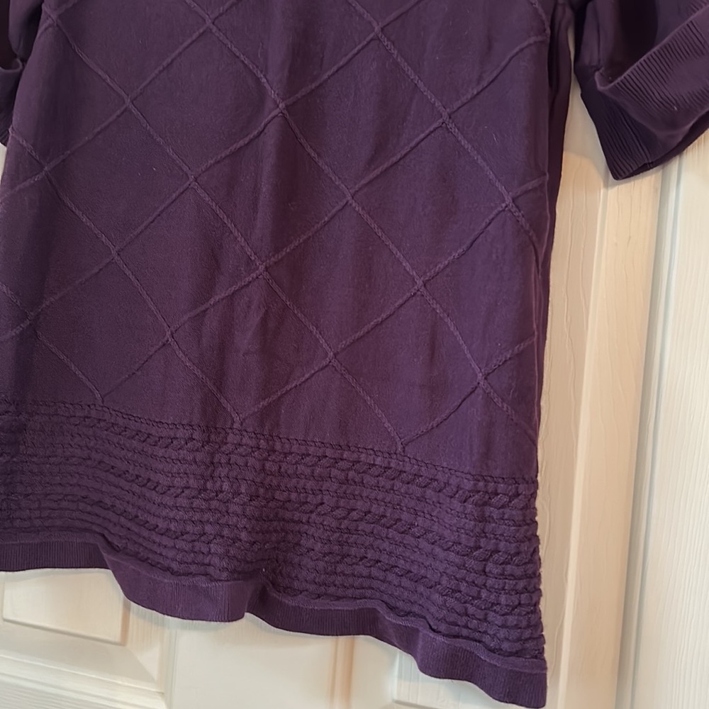 Purple fitted lightweight sweater size S - small - Picture 2 of 4